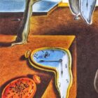 montres molles détail du tableau de Dali La Persistance de la mémoire