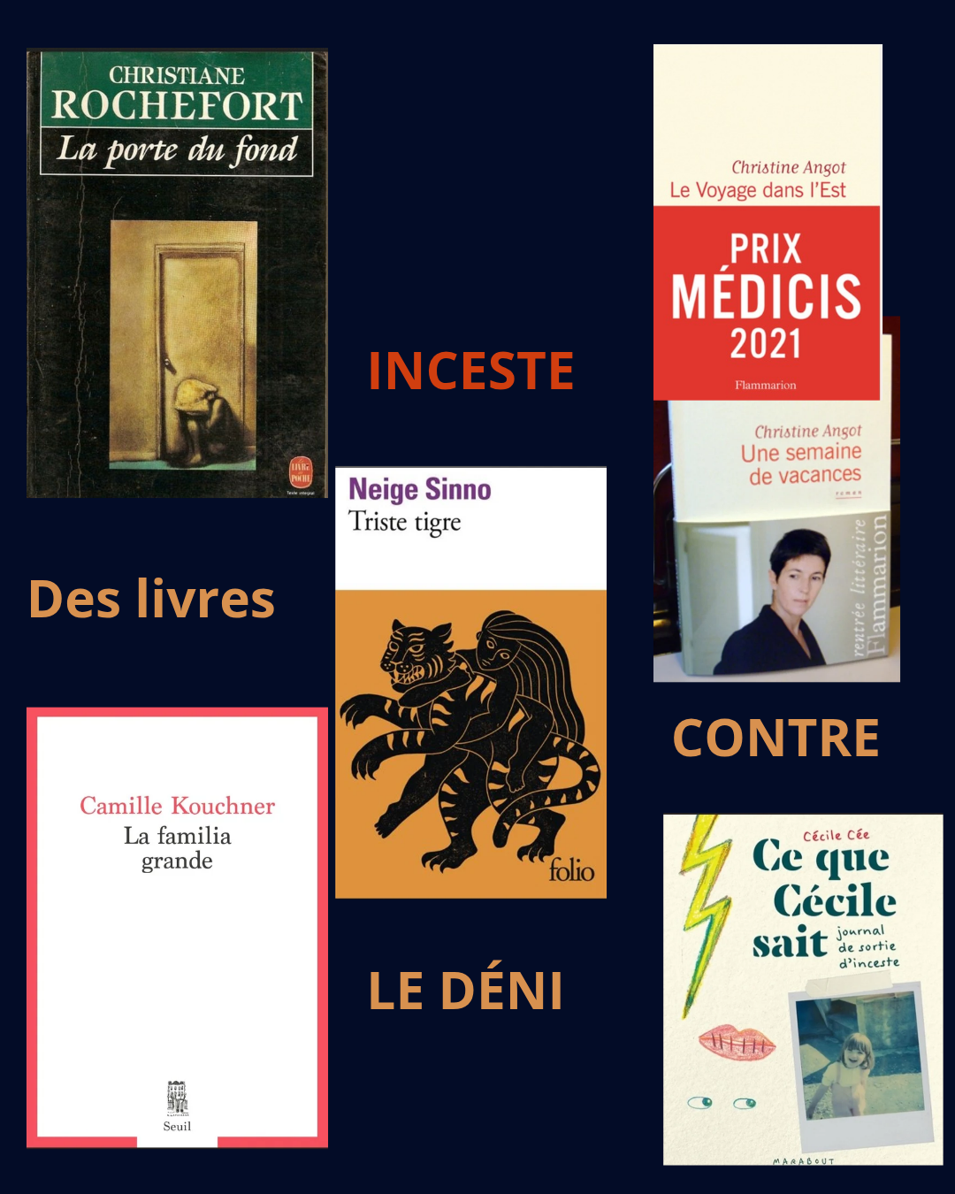 6 livres sur l'inceste pour faire cesser le déni