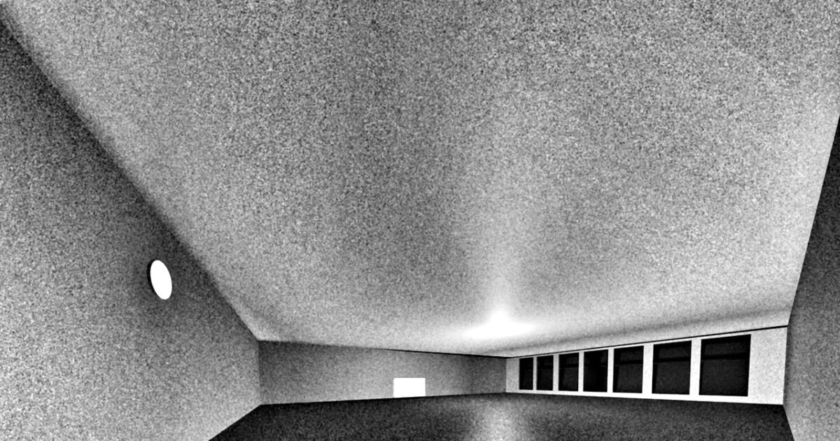 salle blanche et sol gris. Pas de fenêtre