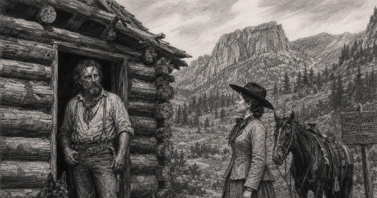 rencontre à muggins gulch, à l'entrée d'Estes Park, entre Isabella Bird et le desperado borgne "Rocky Mountain Jim"