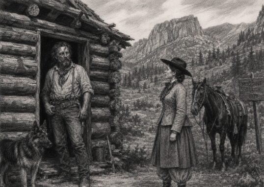 rencontre à muggins gulch, à l'entrée d'Estes Park, entre Isabella Bird et le desperado borgne "Rocky Mountain Jim"